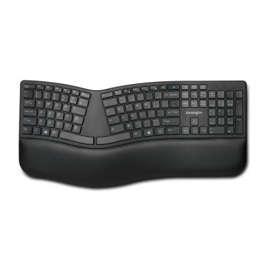 Kensington Pro Fit Ergo clavier Universel FR sans fil +USB QWERTZ Allemand Noir