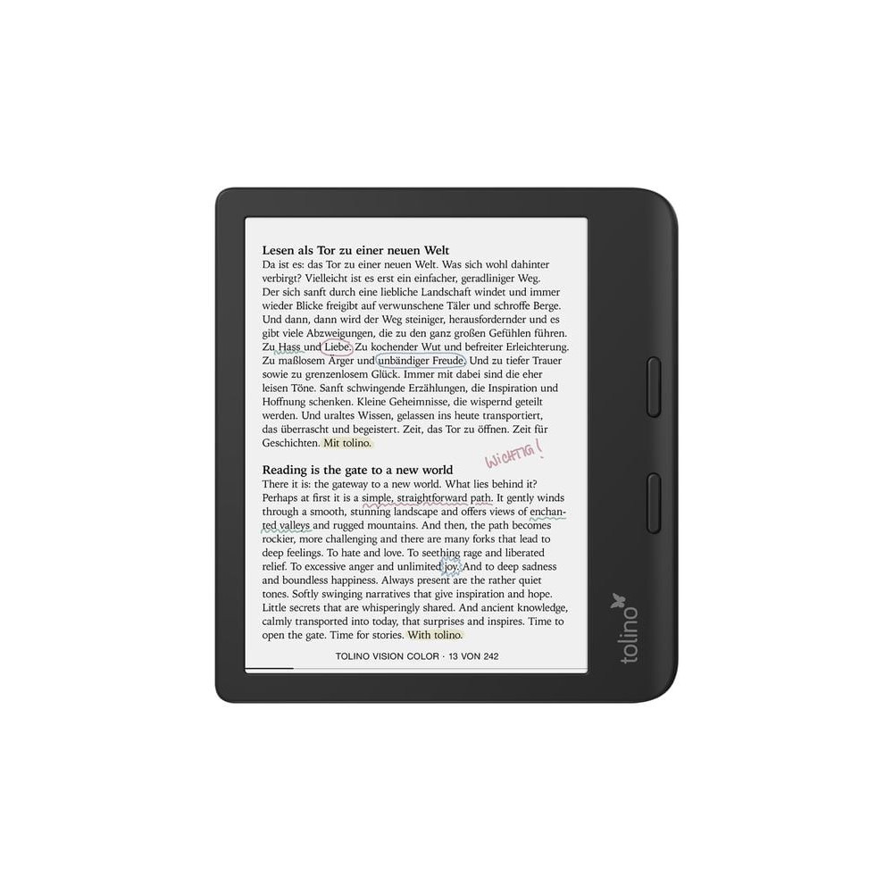 Tolino 4016621130183 Liseuse Écran tactile Wifi Noir