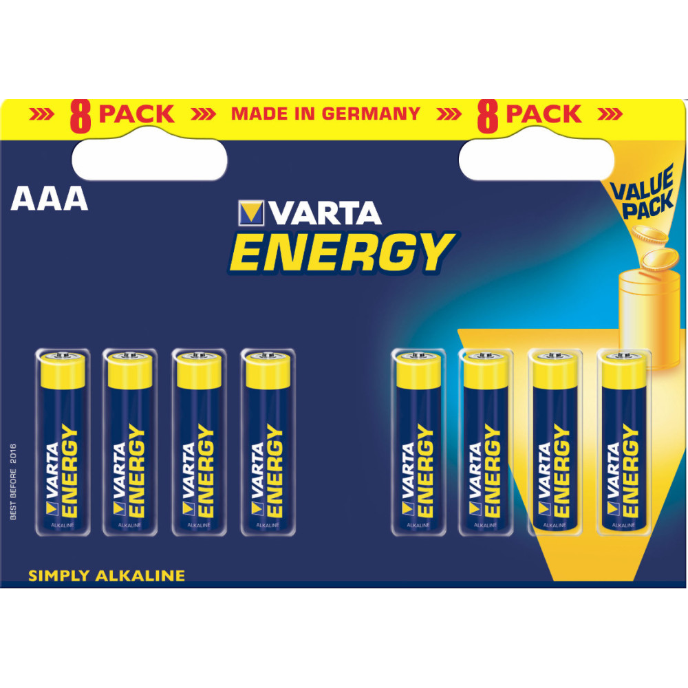Varta BV-Energy 8 AAA Batterie à usage unique Alcaline Varta BV-Energy 8 AAA Batterie à usage unique Alcaline