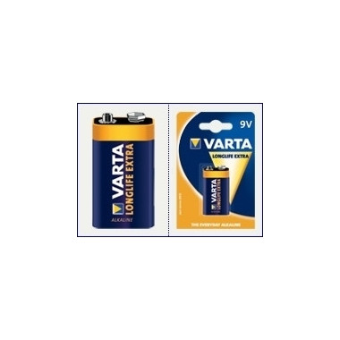 Varta Longlife Extra 9 V block Batterie à usage unique Alcaline