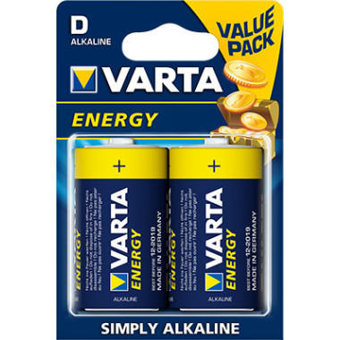 Varta 04120110412 Batterie à usage unique D Alcaline