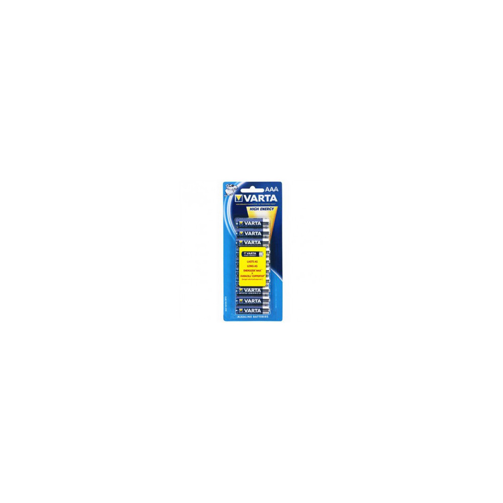 Varta High Energy AAA, 10 pcs Batterie à usage unique Alcaline Varta High Energy AAA, 10 pcs Batterie à usage unique Alcaline