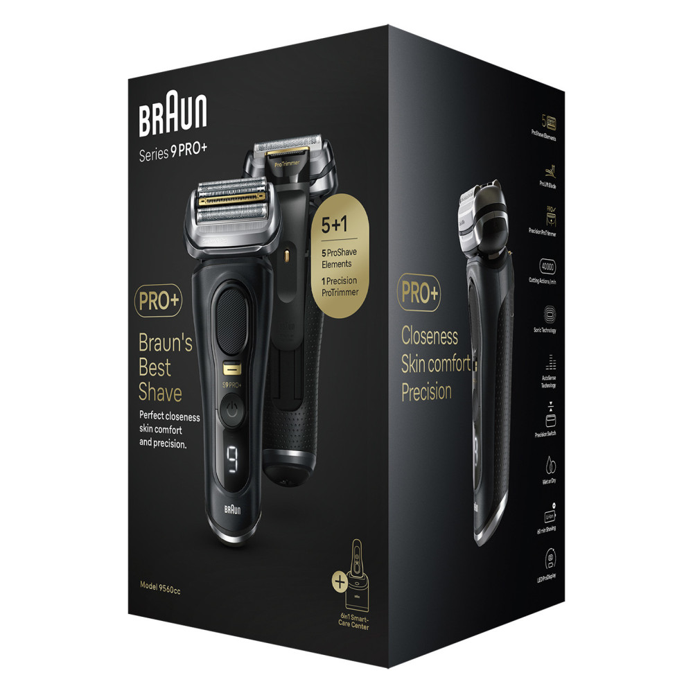 Braun Series 9 Pro+ 9560cc Tondeuse Noir