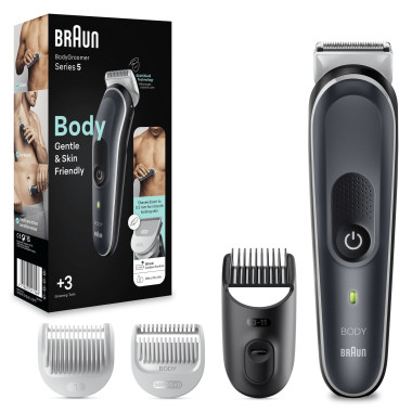 Braun BodyGroomer BG5340 Noir, Argent