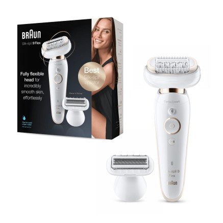 Braun Silk-épil 9 81688635 épilateur 40 pince(s) Blanc, Or