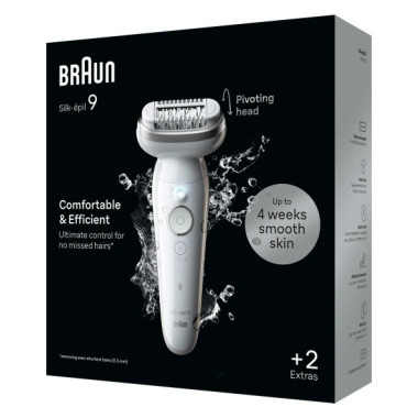 Braun Silk-épil 9 BR2-225328 épilateur 40 pince(s) Gris, Blanc