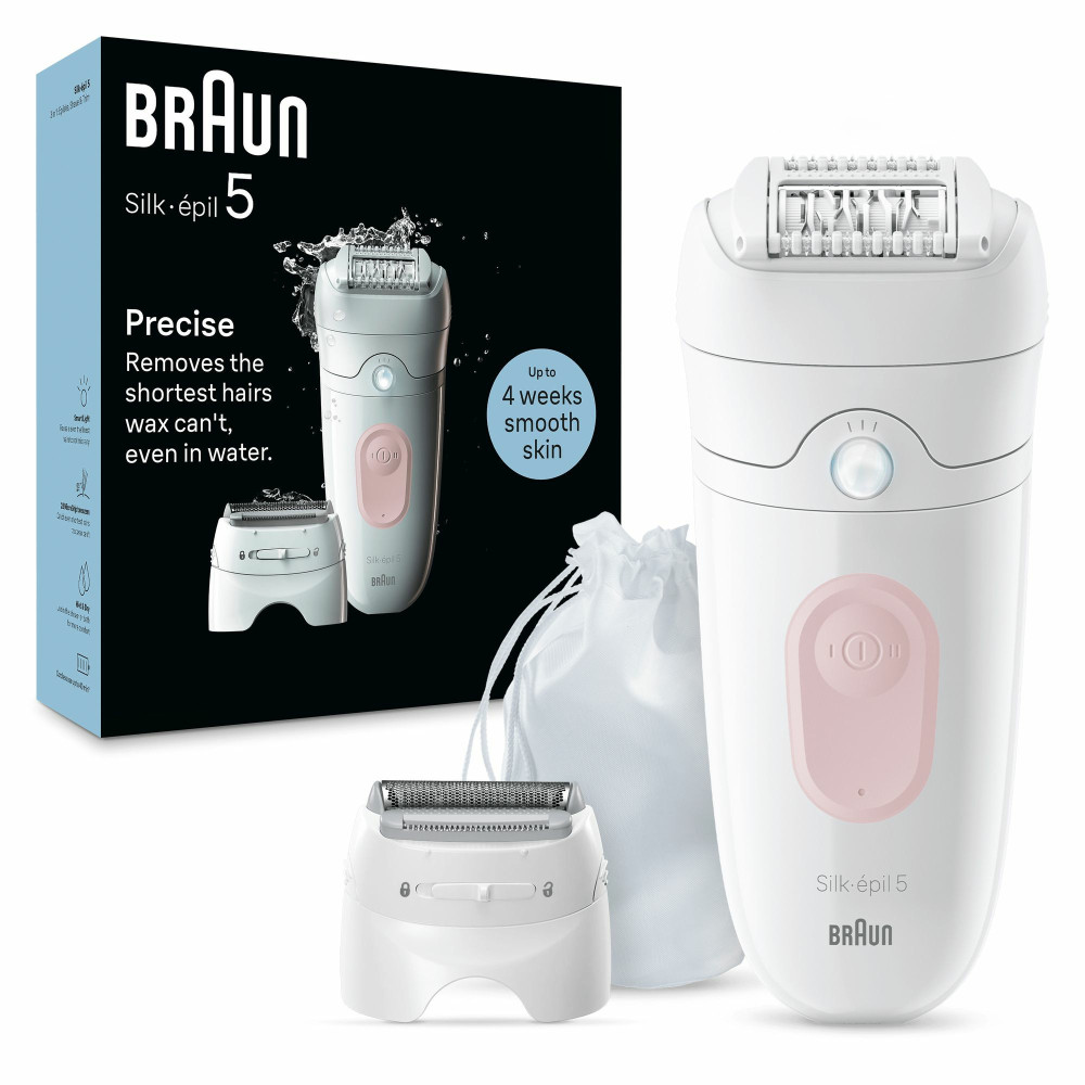 Braun Silk-épil 5 5-030 28 pince(s) Rose, Blanc Braun Silk-épil 5 5-030 28 pince(s) Rose, Blanc