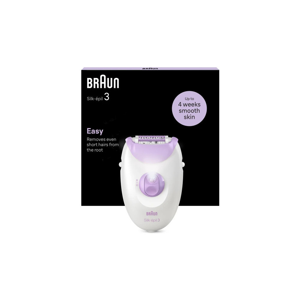 Braun Silk-épil 3 3-000 20 pince(s) Violet, Blanc Braun Silk-épil 3 3-000 20 pince(s) Violet, Blanc