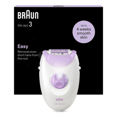 Braun Silk-épil 3 3-000 20 pince(s) Violet, Blanc