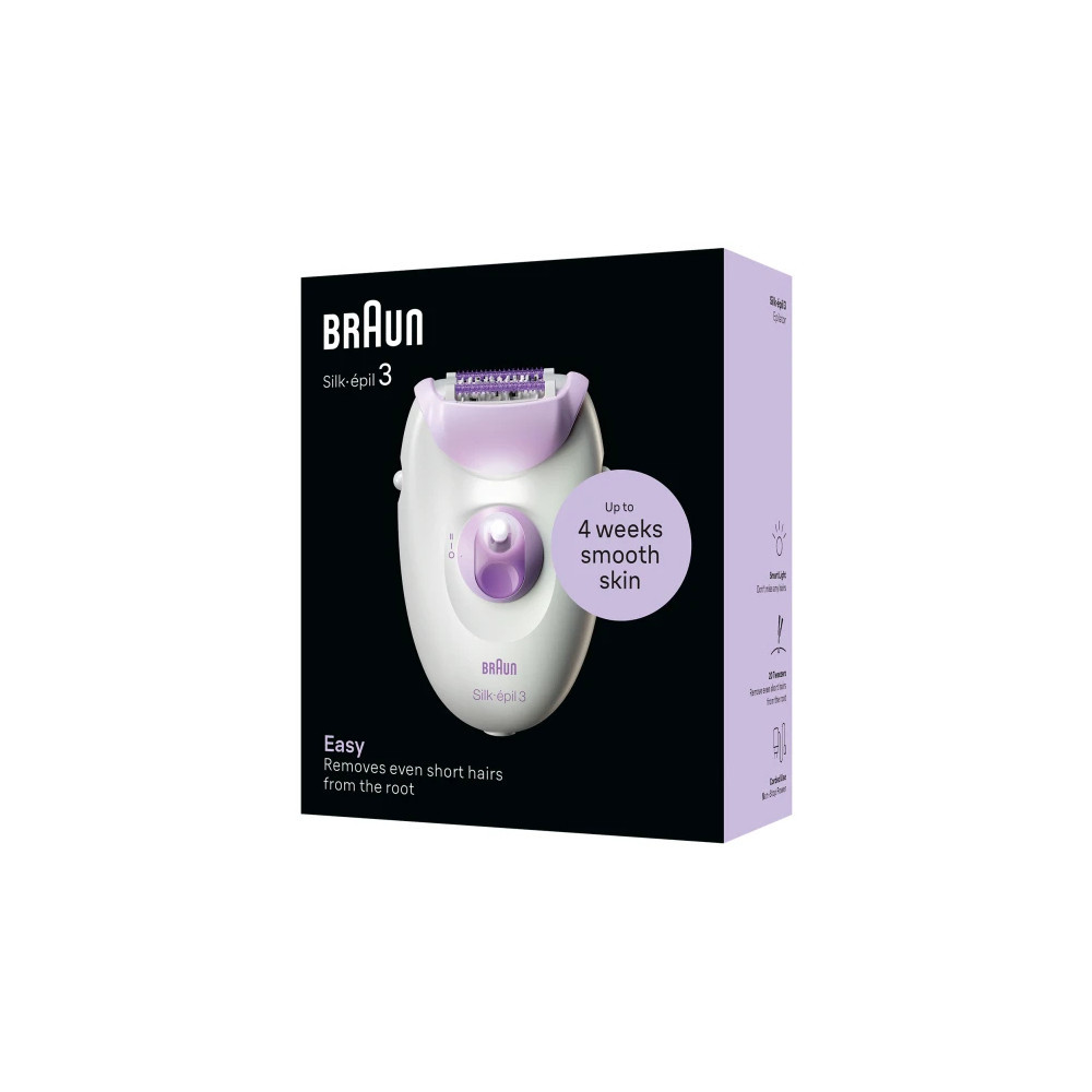 Braun Silk-épil 3 3-000 20 pince(s) Violet, Blanc