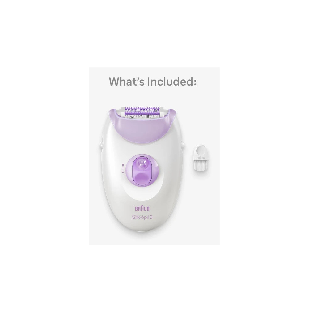Braun Silk-épil 3 3-000 20 pince(s) Violet, Blanc