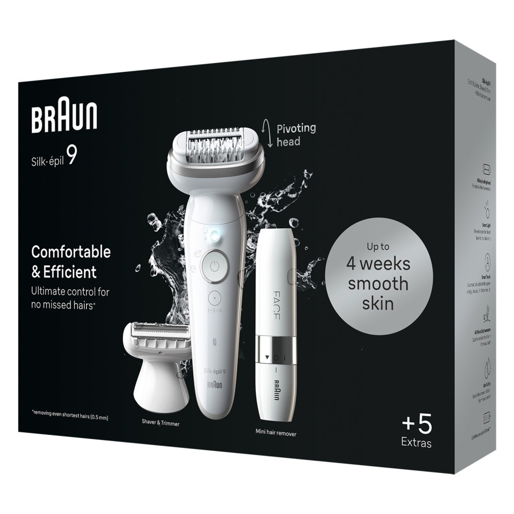Braun Silk-épil 9 9-341 épilateur 40 pince(s) Blanc