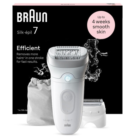 Braun Silk-épil 7 7-041 Gris, Blanc