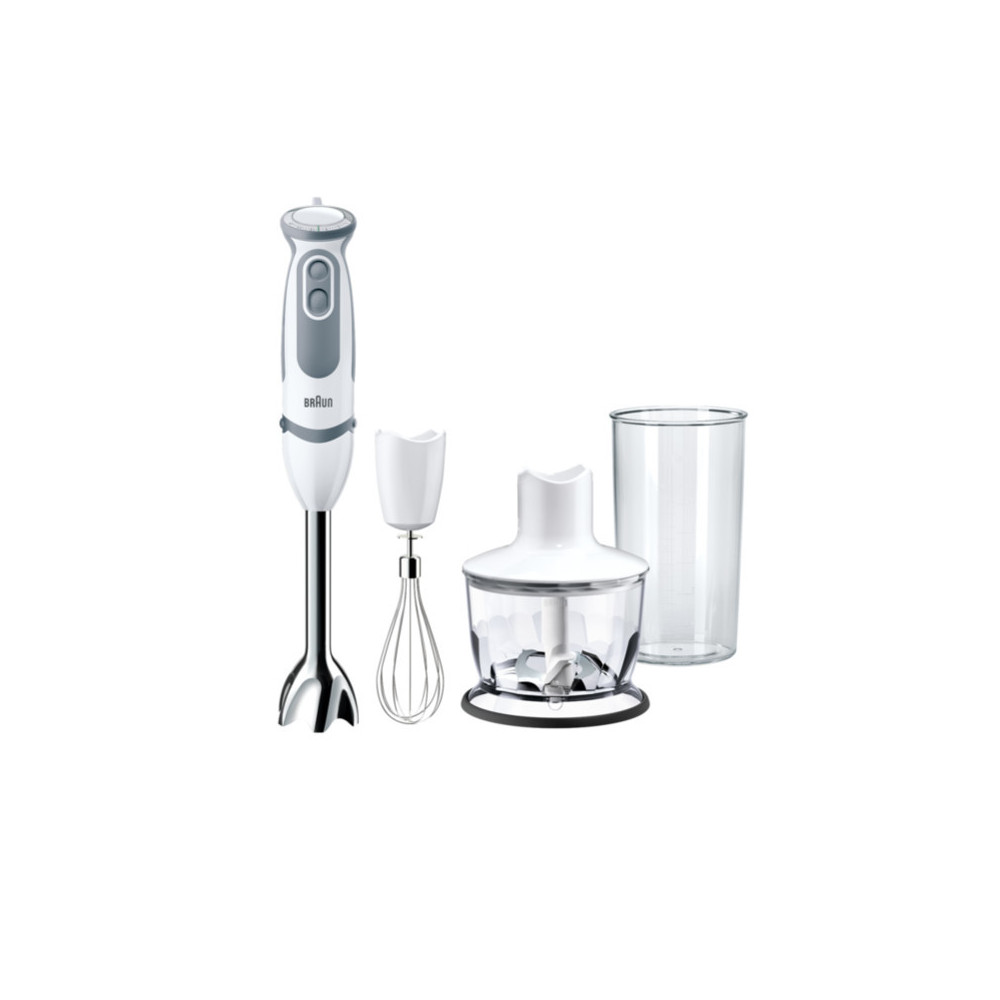 Braun MQ 5235 WH 0,5 L Mixeur de cuisine 1000 W Gris, Blanc Braun MQ 5235 WH 0,5 L Mixeur de cuisine 1000 W Gris, Blanc