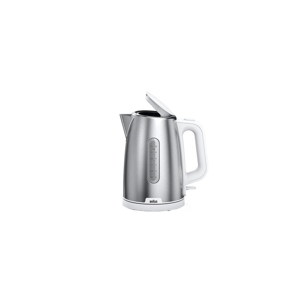 Braun WK 1500 bouilloire 1,7 L 2200 W Acier inoxydable, Blanc