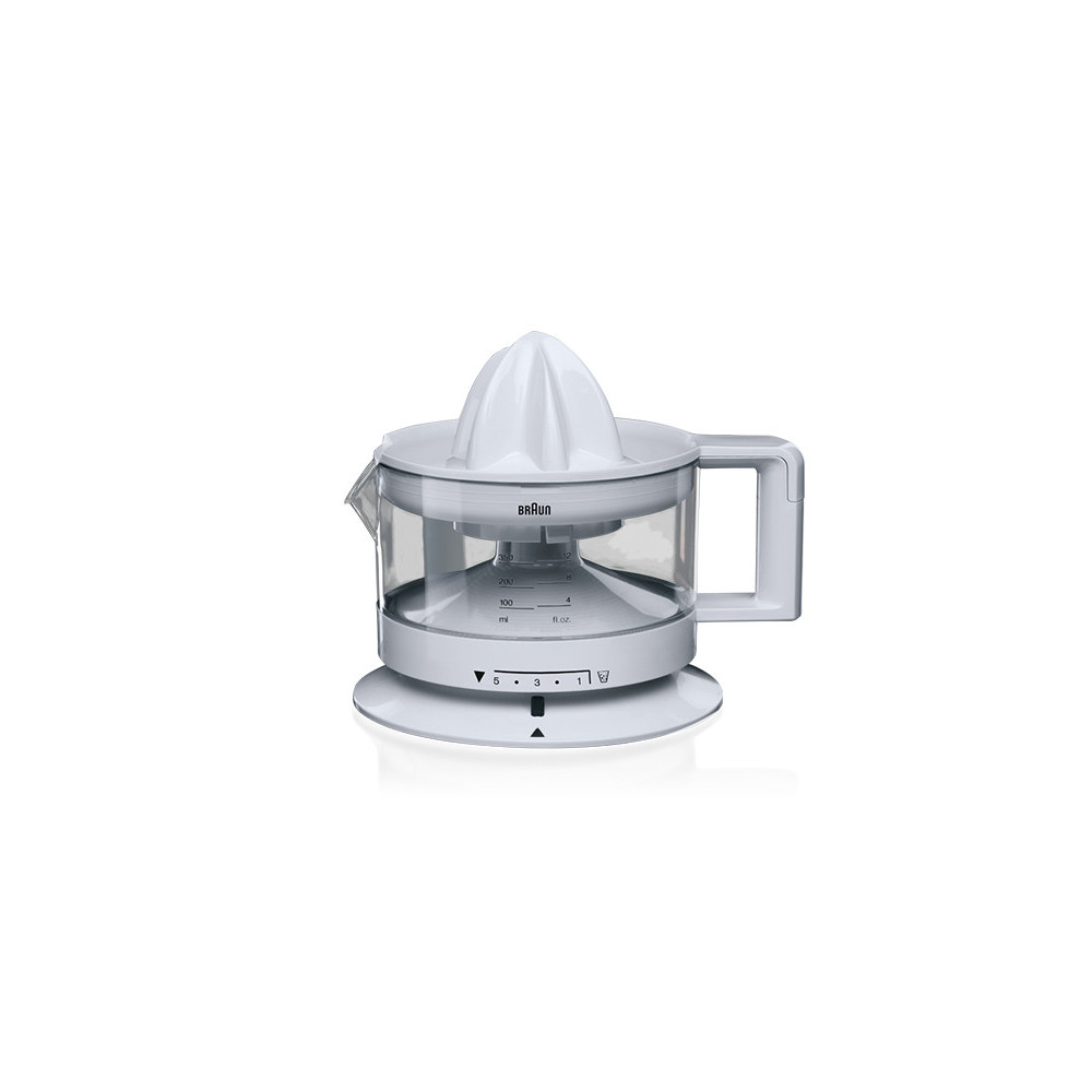 Braun TributeCollection CJ 3000 presse-agrume électrique 0,35 L 20 W Transparent, Blanc Braun TributeCollection CJ 3000 presse-agrume électrique 0,35 L 20 W Transparent, Blanc