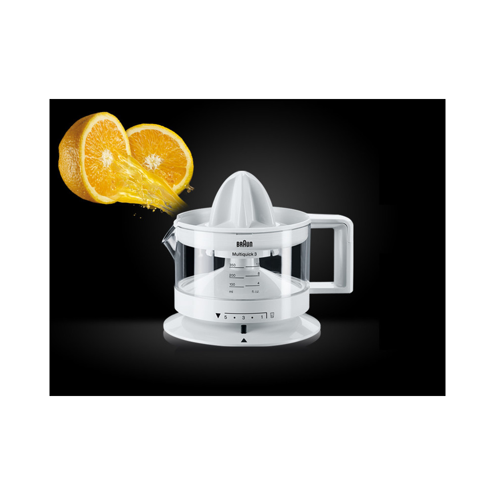 Braun TributeCollection CJ 3000 presse-agrume électrique 0,35 L 20 W Transparent, Blanc