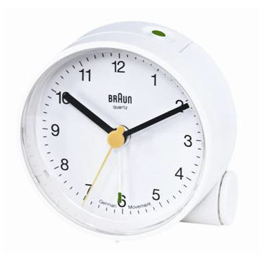 Braun BNC 001 Réveil à quartz Blanc