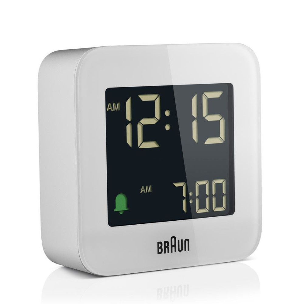 Braun BC08 Réveil numérique Blanc Braun BC08 Réveil numérique Blanc