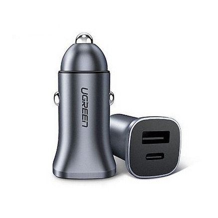 Ugreen 30780 chargeur d'appareils mobiles Universel Noir Allume-cigare Charge rapide Auto