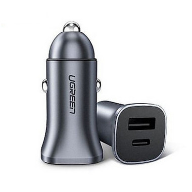 Ugreen 30780 chargeur d'appareils mobiles Universel Noir Allume-cigare Charge rapide Auto
