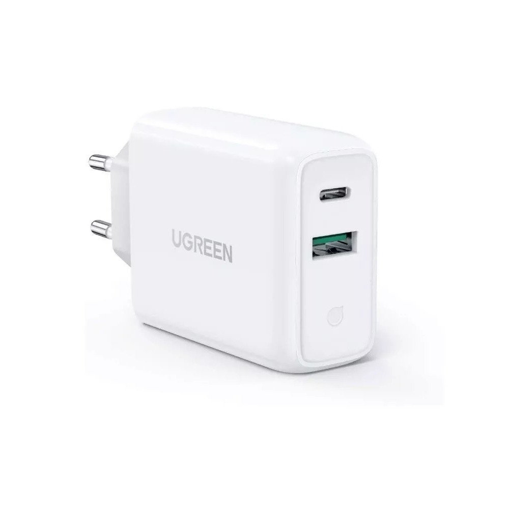 Ugreen 60468 chargeur d'appareils mobiles Tablette, téléphone, Universel Blanc Secteur Charge rapide Intérieure Ugreen 60468 chargeur d'appareils mobiles Tablette, téléphone, Universel Blanc Secteur Charge rapide Intérieure