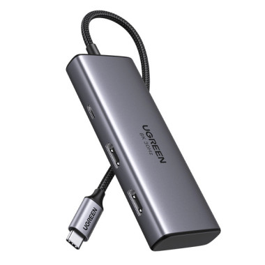 Ugreen Revodok 206 USB Type-C 5000 Mbit s Argent