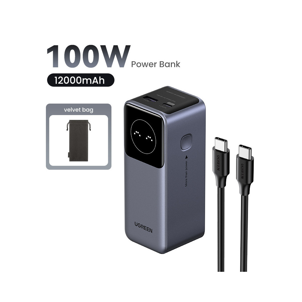Ugreen 12000mAh 100W Fast Charging Powerbank Ugreen 12000mAh 100W Fast Charging Powerbank