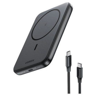 Ugreen 25207 banque d'alimentation électrique 5000 mAh Recharge sans fil Noir