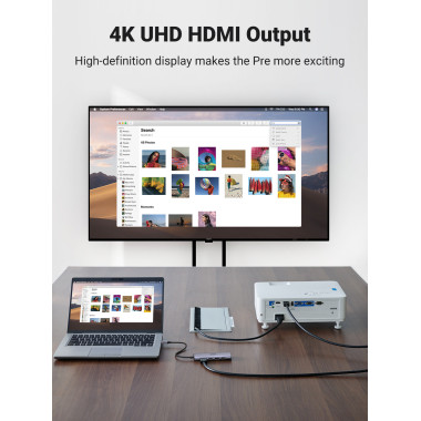 Ugreen CM511 5-in-1 Adapter USB-C Hub to 3x USB3.0 + HDMI + TF SD Gray