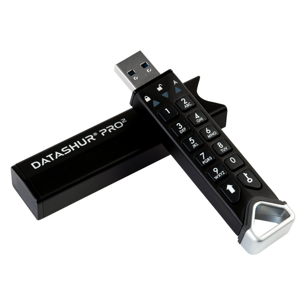 iStorage datAshur PRO2 lecteur USB flash 512 Go USB Type-A 3.2 Gen 1 (3.1 Gen 1) Noir
