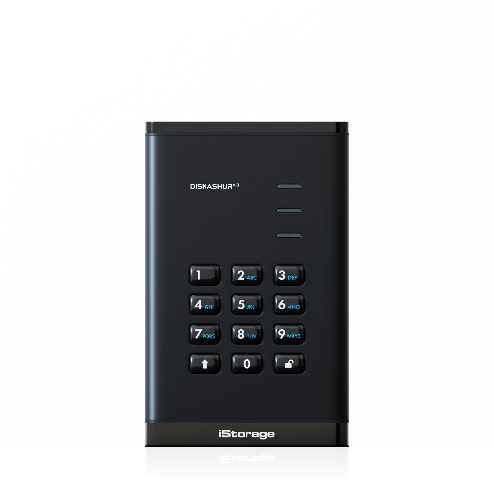 iStorage diskAshur3 SSD 256-bit 512GB - Black iStorage diskAshur3 SSD 256-bit 512GB - Black