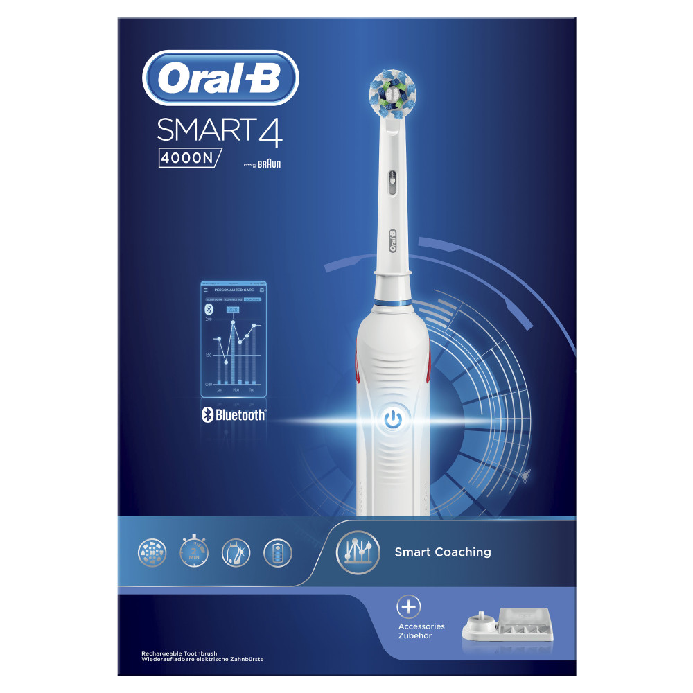 Oral-B 80314186 brosse à dents électrique Adulte Brosse à dents rotative oscillante Blanc