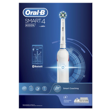 Oral-B 80314186 brosse à dents électrique Adulte Brosse à dents rotative oscillante Blanc