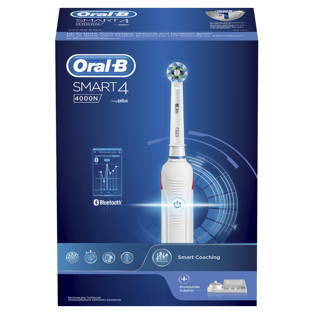 Oral-B 80314186 brosse à dents électrique Adulte Brosse à dents rotative oscillante Blanc