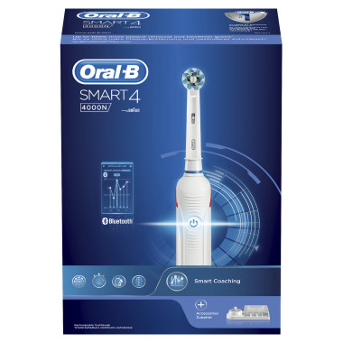Oral-B 80314186 brosse à dents électrique Adulte Brosse à dents rotative oscillante Blanc