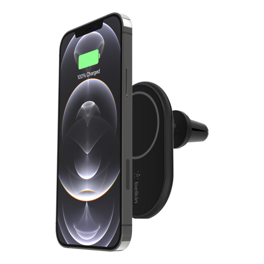 Belkin WIC004BTBK chargeur d'appareils mobiles Smartphone Noir USB Recharge sans fil Auto Belkin WIC004BTBK chargeur d'appareils mobiles Smartphone Noir USB Recharge sans fil Auto