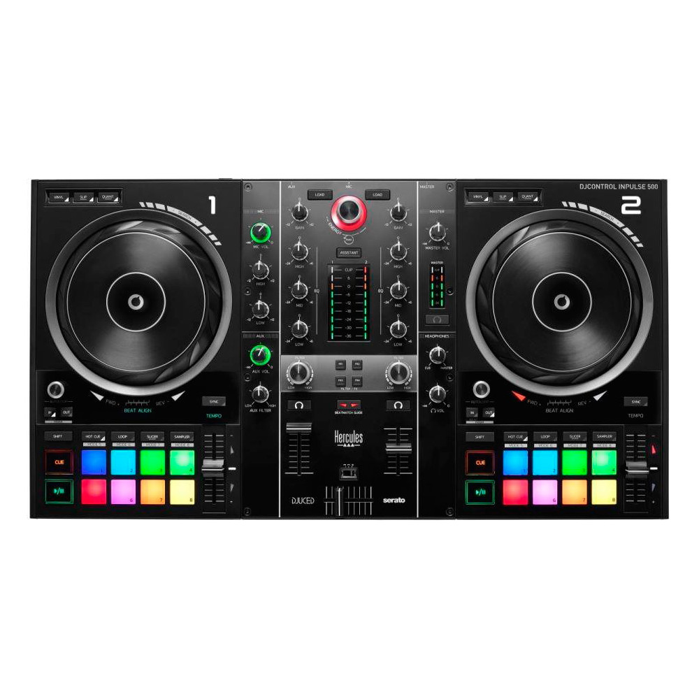 Hercules Inpulse 500 Graveur DVS (Digital Vinyl System) Noir Hercules Inpulse 500 Graveur DVS (Digital Vinyl System) Noir