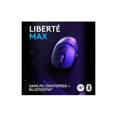 Logitech G G309 - Souris - jeux - optique - 6 boutons - sans fil - 2.4 GHz, Bluetooth - récepteur USB Logitech LIGHTSPEED - no