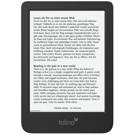 Tolino shine 5 Liseuse Écran tactile 16 Go Wifi Noir
