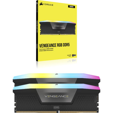 Corsair Vengeance RGB CMH96GX5M2B6400C32 module de mémoire 96 Go 2 x 48 Go DDR5 4800 MHz