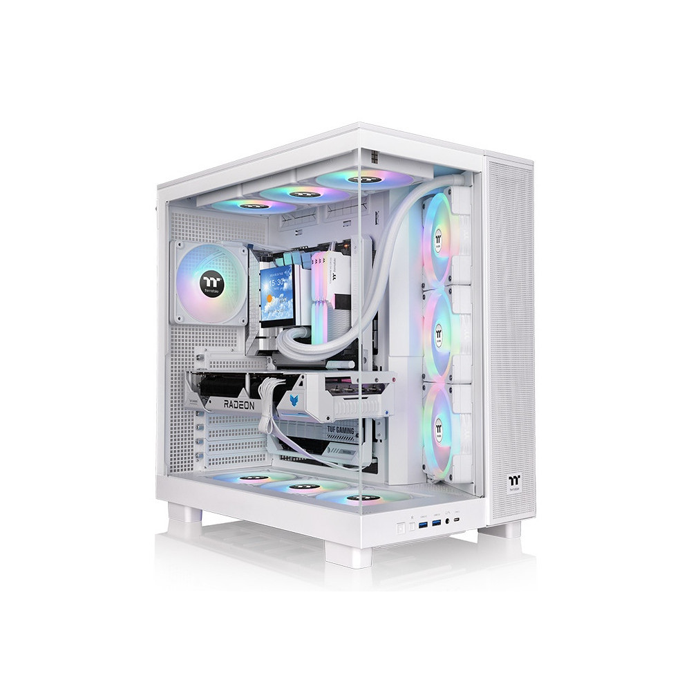 Thermaltake View 380 XL TG ARGB Midi Tower Blanc Thermaltake View 380 XL TG ARGB Midi Tower Blanc