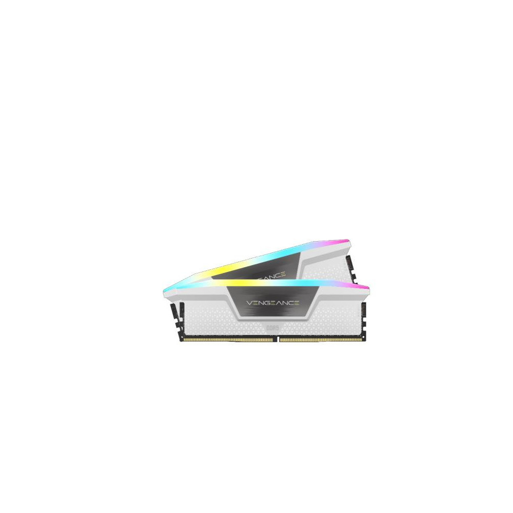 Corsair Vengeance RGB CMH64GX5M2B5600C40W module de mémoire 64 Go 2 x 32 Go DDR5 5600 MHz Corsair Vengeance RGB CMH64GX5M2B5600C40W module de mémoire 64 Go 2 x 32 Go DDR5 5600 MHz