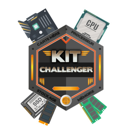 Kit Challenger - Gigabyte B760 Gaming X + Intel Core i5-12400 + Crucial DDR5 4800 / 8Go + Crucial E100 NVME / 480Go