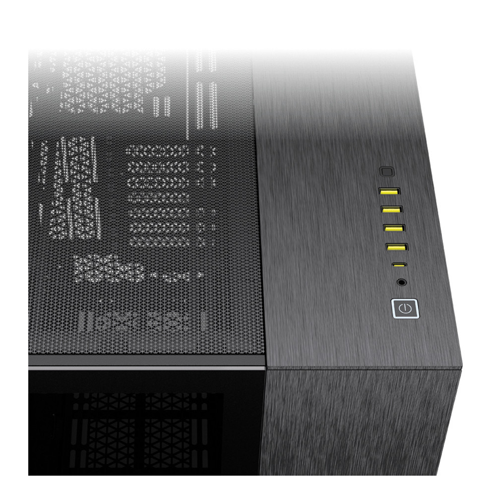 Corsair CC-9011283-WW unité centrale Midi Tower Aluminium, Noir