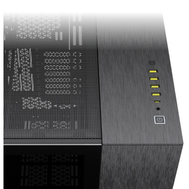 Corsair CC-9011283-WW unité centrale Midi Tower Aluminium, Noir