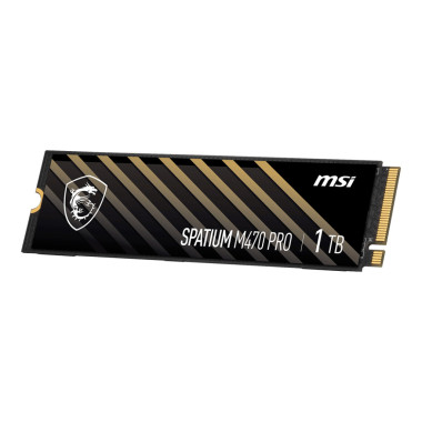 MSI Spatium M470 PRO PCIe 4.0 NVMe M.2 1TB 1 To PCI Express 4.0 3D NAND
