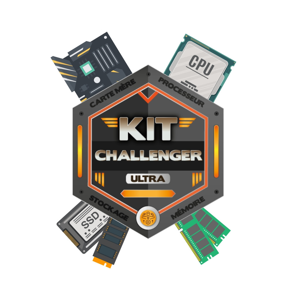Kit Challenger Ultra - Gigabyte B860M DS3H + Intel Core Ultra 5 245KF + Crucial Pro DDR5 5600 32Go + Crucial E100 / 1To Kit Challenger Ultra - Gigabyte B860M DS3H + Intel Core Ultra 5 245KF + Crucial Pro DDR5 5600 32Go + Crucial E100 / 1To