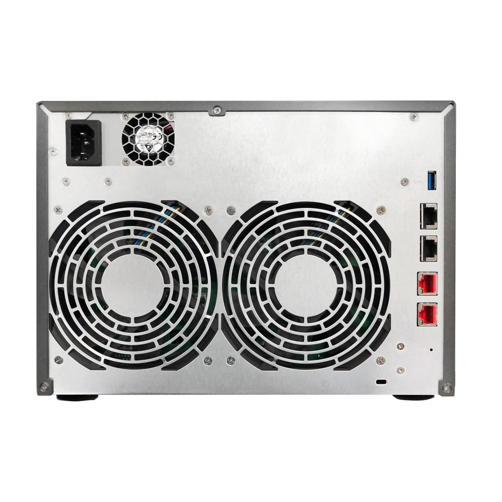 Asustor Lockerstor 10 AS6510T NAS Tower Intel Atom® C3538 8 Go DDR4 0 To ADM Noir