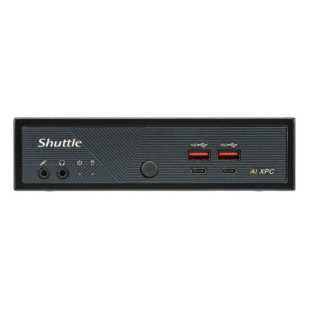 Shuttle Slim AI PC DN11H5 Intel Core Ultra 5 125H, Intel Arc graphics, 2xHDMI, 2x DP, 4x 2.5Gbit LAN, VESA, 24 7